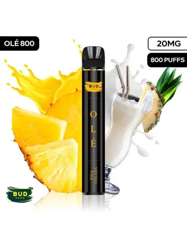 Pod Desechable 800 Caladas Piña Colada Bud Vape Vapers Desechables