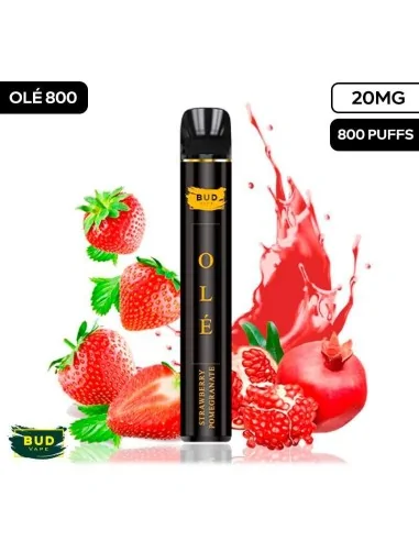 Pod Desechable 800 Caladas Vape Strawberry Pomegrante Bud Vape Vapers Desechables