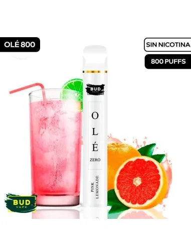 Pod Desechable 800 Caladas Vape Pink Lemonade sin nicotina Bud Vape Vapers Desechables