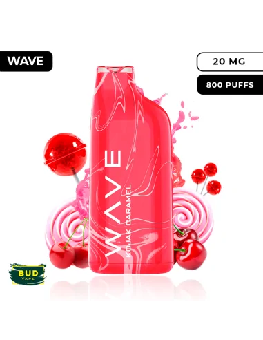 Pod Desechable 800 caladas Vape Wave Kojak Caramel Bud Vape Vapers Desechables