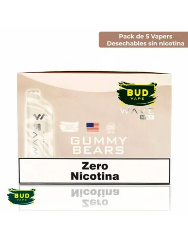 Pack Vapers 5 und - Pod desechable 8000 caladas Vape Gummy Bears Bud Vape Vapers Desechables
