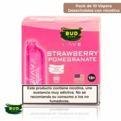 Pack Vapers 10 und - Pod desechable 800 caladas Vape Strawberry Pomegranate