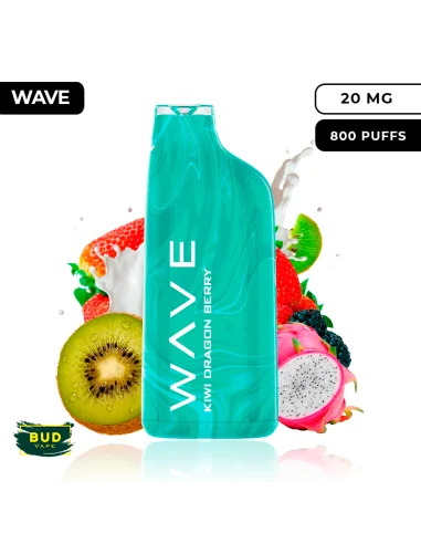 Pack Vapers 10 und - Pod desdechable 800 caladas Vape Kiwi Dragon Berry Bud Vape Vapers Desechables