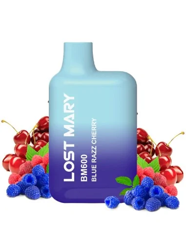 Pod desechable Blue Razz Cherry 600puffs - Lost Mary BM600 Lost Mary Vapers Desechables