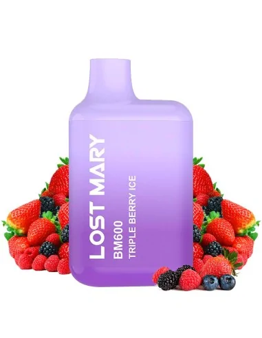 Pod desechable Triple Berry Ice 600puffs - Lost Mary BM600 Lost Mary Vapers Desechables