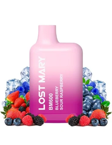Pod desechable Blueberry Sour Raspberry 600puffs - Lost Mary BM600 Lost Mary Vapers Desechables